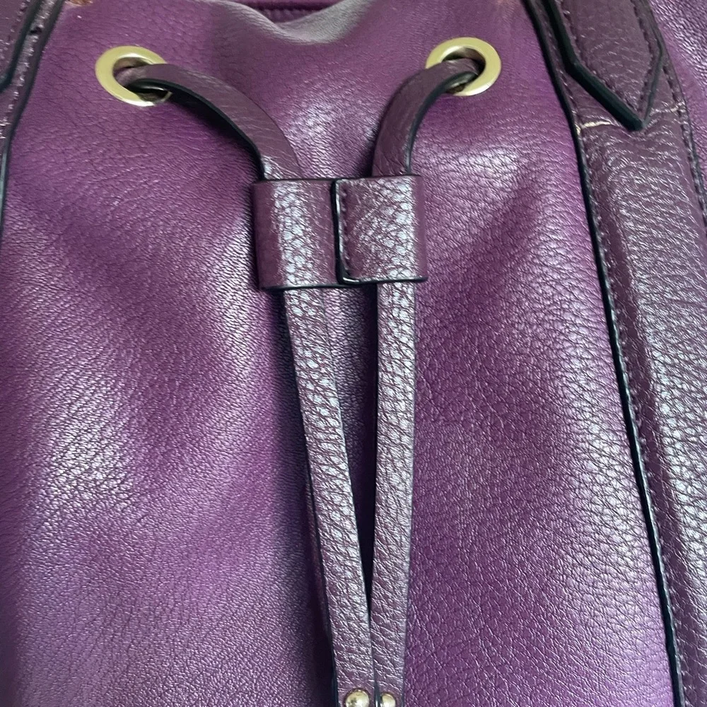 Charming Charlie handbag purse Plum Satchel Bag